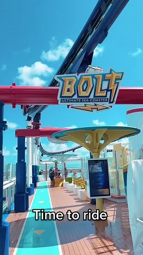 The FIRST and ONLY rollercoaster at sea! Come ride the Bolt on the Mardi Gras! #Carnival #MardiGras #Bolt #Rollercoaster #CruiseShip #KyndallFire #CookieCD #Cruise #Adrenaline #Adventure @carnival #choosefun @Jonathan Adams