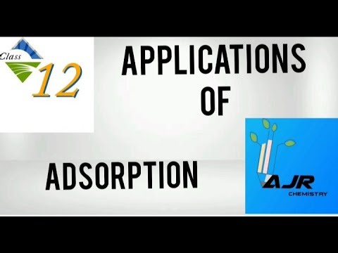 APPLICATIONS OF ADSORPTION | SURFACE CHEMISTRY | ajr chemistry