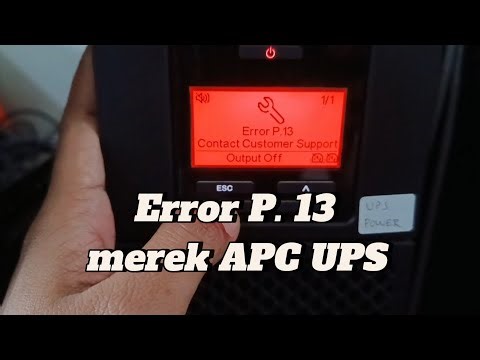 Permasalahan UPS APC Error P. 13 | Output Off