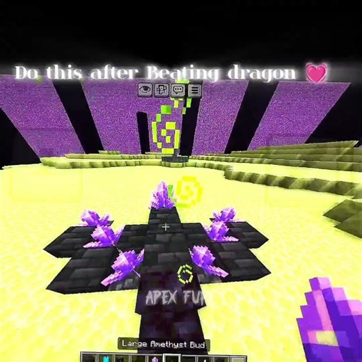 Do this after BEATING DRAGON 💓 Minecraft ??/10🤔