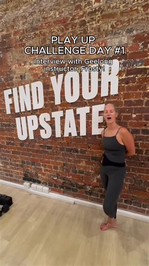 UPSTATE STUDIOS on Instagram: "🎉 PLAY UP BIRTHDAY CHALLENGE – DAY 1 🎉 To celebrate 17 years of Upstate, we’re handing you the mic once again 🎤💛 Across the Play Up Birthday Challenge, we’re sharing stories from the people who make Upstate what it is — our instructors and members — answering the Play Up questions on camera. First up is Frosty, long-time Geelong instructor, sharing her Upstate story. 17 days. 17 classes. 17 studios. Let’s Play UP 🔥 #17yearsofupstate #playupchallenge #playUp"