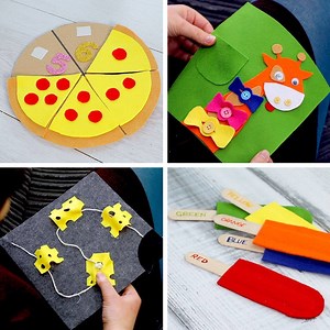 431K views · 1.5K reactions | 4 Educational felt crafts ✂️ | Kidspiration | Facebook
