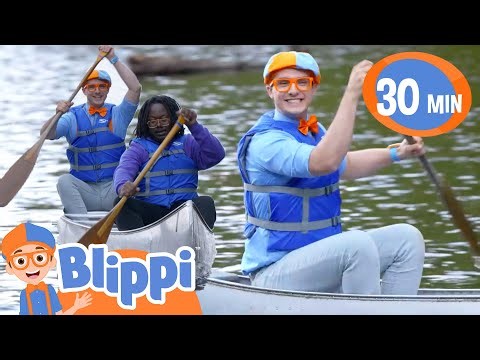 Blippi Goes to Camp in the Great Outdoors | Blippi 30min | Moonbug Kids - Fun Stories and Colors