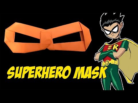 Origami Paper Superhero Mask