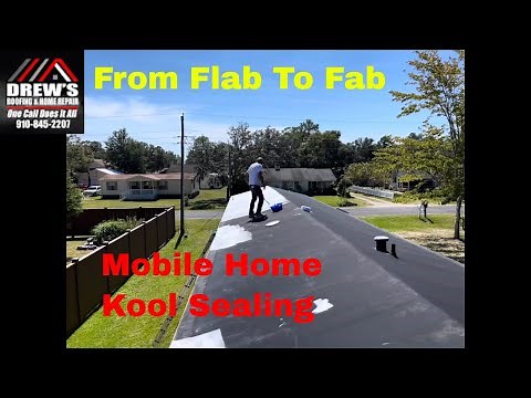 (How To) Mobile Home Roof Coating. Kool seal.