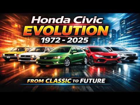 Honda Civic, Evolution, Every Generation, Full Visual History, 1972–2025)