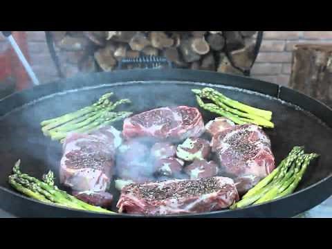 Rib-eye Steaks on the Plow Disc