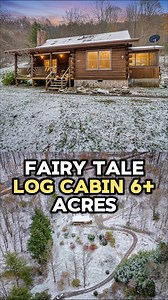 Fairytale Log Cabin! Over 6 Acres | Log Homes