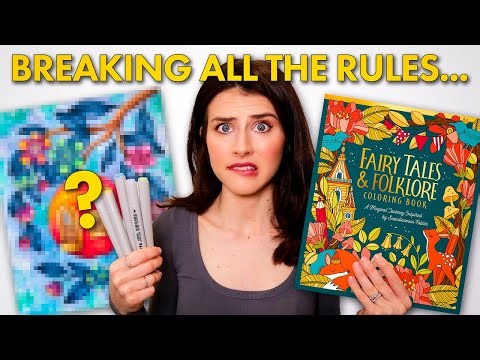 I Broke 12 COLORING RULES on ONE Coloring Page… (Should You Break Them Too?)