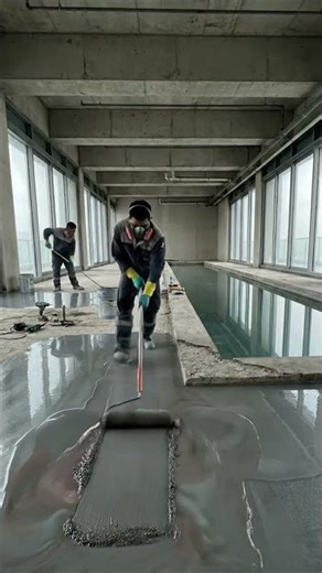 🏙️✨🏠💎 Glass wall indoor swimming pool surround