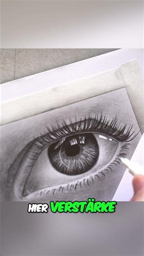 Augen zeichnen: So wird dein Auge lebendig! #shorts