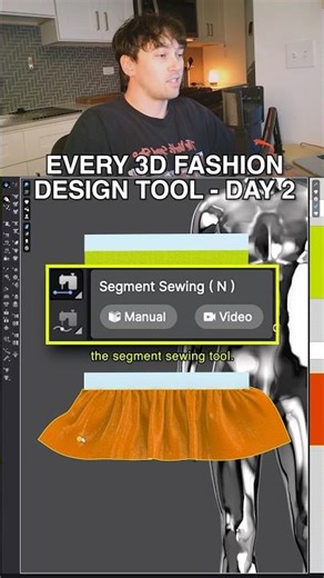 Every tool in CLO3D - Day 2 #fashion #designer #clothing