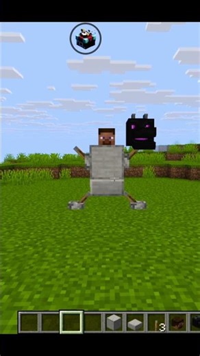Robot in Minecraft 🤖🔥 (No Mods) #shorts