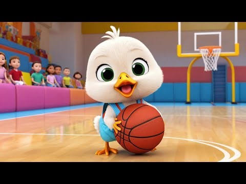 Baby Chick Plays Mini Basketball | Funny and Fun Kids Nursery Rhyme Animation
