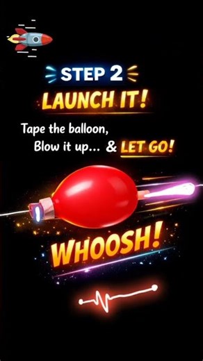 “Watch this Balloon Rocket FLY! 🚀🎈Science + Fun = Mind Blown! 🤯✨”
