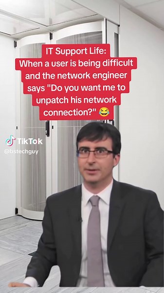 IT Support Life: When a user is being difficult and the network engineer says