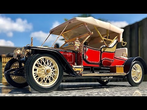 1910 Rolls-Royce Silver Ghost 'Balloon Roadster' - Franklin Mint 1:24