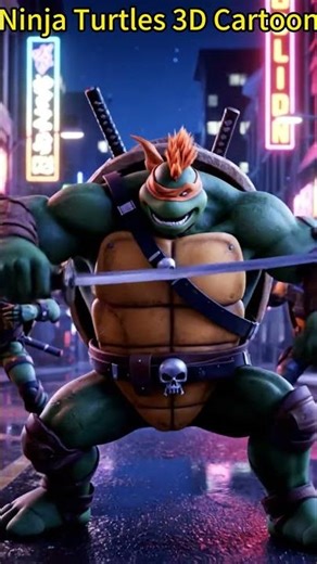 "Unleashing the Power of the Ninja Turtles: The Ultimate Fighters of the Streets!"​#cartoon #shorts