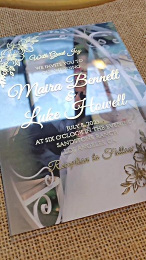 Another foiling method on a wedding invitation #weddinginvitation | Wedding Invitation