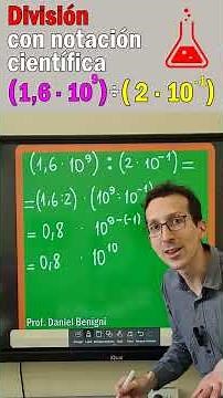 ⚠️ Atención: división con notación científica (1,6·10⁹) ÷ (2·10⁻¹)