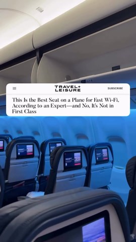 This Is the Best Seat on the Plane Fast Wi-Fi, According to an Expert