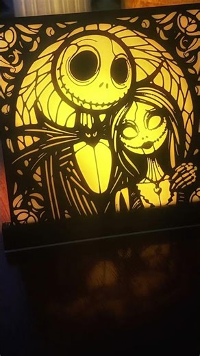 3D Printed Nightmare Before Christmas Lamp 🎃 #shorts