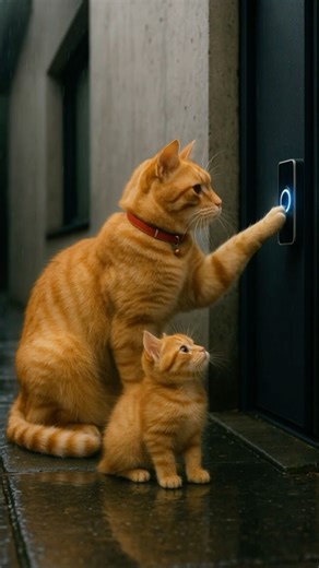 The Smart Cat Who Knows How to Ring the Doorbell! 😺✨