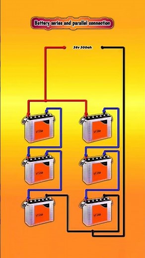 12V 150Ah 6 Battery Wiring | 3S + 3S Parallel Connection | 36V 300Ah Battery Bank Full Tutorial