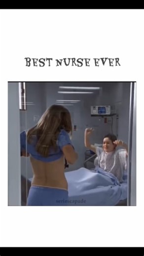 PremierPlus + on Instagram: "The Best Nurse Ever..... Follow:- @premeirplus__ This is a clip from the popular TV 9,813 show Scrubs. It features the character Elliot Reid (Sarah Chalke) in a funny, slightly scandalous moment designed to literally raise a patient's heart rate, playing on the show's signature blend of slapstick comedy, surreal fantasy, and heartfelt medical drama. The scene is quick, visually engaging, and immediately signals the show's tone, making it perfect for catching attentio