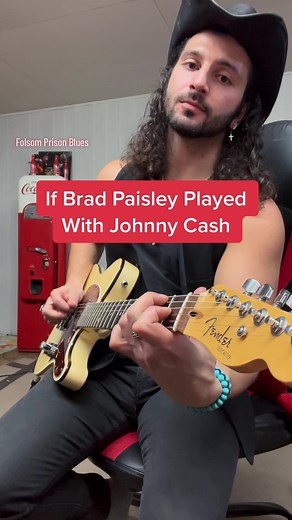Country Guitarist Performing Classic Johnny Cash Hit with a Fender Telecaster
