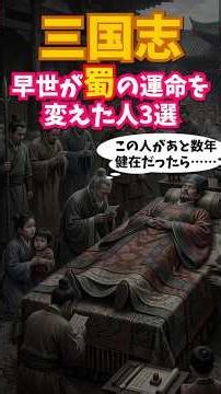 三国志 早世が蜀の運命を変えた人3選 #中国 #歴史 #孔明 #劉備 #関羽 #孫権
