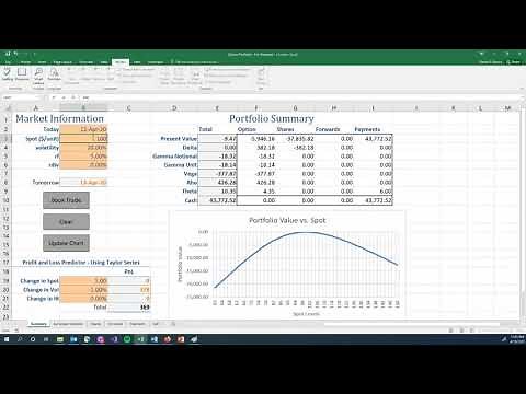 Risk Management: Short Option - Delta Hedge - Simple