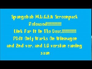 TVG MUGEN: SpongeBob WinMugen ScreenPack Released