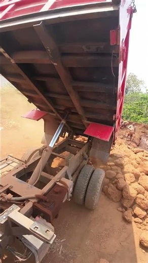 unloading heavy truck