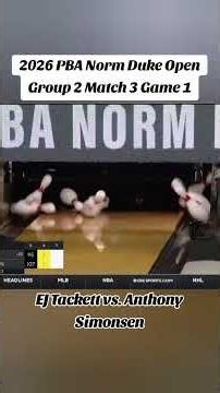 2026 The Magnum Ice Cream Company PBA Norm Duke Open Group 2 Match 3 Game 1 #shorts #bowling #pba