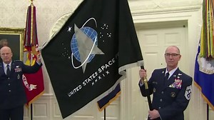 Space Force flag unveiled in oval office ceremony