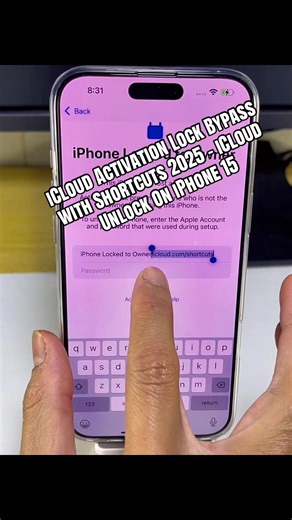 iCloud Activation Lock Bypass with Shortcuts 2025 - iCloud Unlock On iPhone 15 #iCloudActivationLock #AppleIDRecovery #iPhone15 #iOS2025 #TechEducation