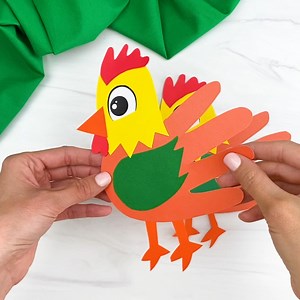 10K views · 855 reactions | Working on a farm theme? Add in this cute and simple handprint rooster! Get the template on the blog. | Simple Everyday Mom | Facebook