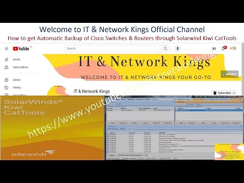 How to get Automictic Backup of Cisco Switches & Routers | How to Configure SolarWind Kiwi CatTools