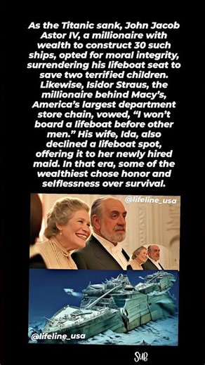 When Millionaires Chose Honor Over Survival 🚢
