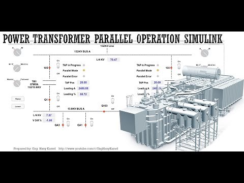 Transformers Parallel operation and AVR MATLAB SIMULINK