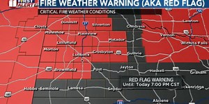 Critical fire weather conditions Tuesday; Fire weather warning in effect