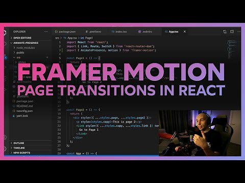 Framer Motion | Page Transitions in React