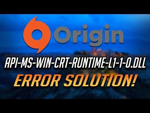 FIX Origin Error api-ms-win-crt-runtime-l1-1-0.dll [2025]