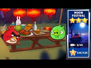 Angry Birds Reloaded: Three Stars on Moon Festival Levels