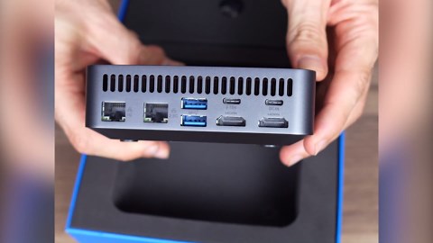 MINIX NGC N512 Mini PC Windows 11 Pro, Intel i5-12600H 512GB M.2 PCIe 4.0 x 4 SSD 16GB DDR5 Micro Desktop Computer, Quad Display/TB4 (8K) /2xHDMI/USB-C/Dual Lan, for Business Home Office Multi-Tasking