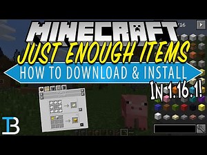 How To Download & Install Just Enough Items in Minecraft 1.16.1 (JEI Mod 1.16.1!)