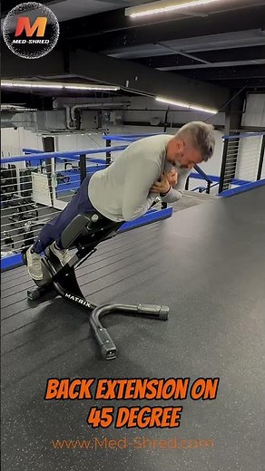 Back Extension on a 45 Bench