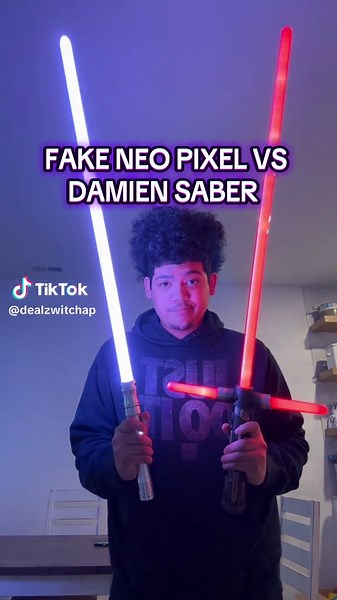Super glad I was able to utilize the flashsale for this well crafted and affordable Neo pixel🤝🗣️ #lightsaber #neopixel #neopixellightsaber #starwars #damiensaber