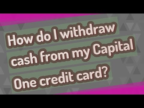 How do I withdraw cash from my Capital One credit card?